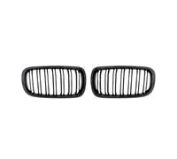 Para F15 X5 F16 X6 2014-2017 Parrilla Delantera Tipo Riñón Para Capó Y Parachoques Doble Color Negro Delantero De Rejilla(Gloss Black)