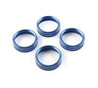 Para F150 XLT 2015 2016 2017 2018 2019 2020 Interruptor Aire Acondicionado CD Botón Anillo Perilla Interruptores aire acondicionado(AZUL)