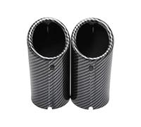 Para F20 F22 2012 2013-2018 1 Par De Acero Inoxidable Cubiertas De Los Tubos De Escape Del Silenciador Del Automóvil Consejos Silenciador Escape(2pcs Carbon Fiber)