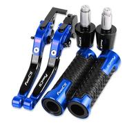 para F650CS SCARVER 2003 2004 Manetas de Freno y Embrague para Motocicleta Puños Antideslizantes para Manillar Extremos(Blue1)