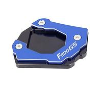 Para F800GS / Adventure 2018-2022, Soporte De Pie Para Motocicleta, Cubierta De Soporte Lateral, Placa CNC, Almohadilla Ampliadora, Almohadilla De Extensión(Azul)