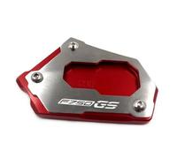 Para F850GS F-750GS F-850 F750 GS F 750 GS F 850 motocicleta CNC Kickstand Pie Soporte Lateral Extensión Pad Placa De Soporte Ampliar Soporte(Rojo)