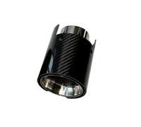 Para F87 F80 F82 F83 F90 Terminales Escape Fibra Carbono Plateadas Brillantes Boquillas Silenciador Tubo Final KISSGPIPOL(ID 80MM-OD 105MM)