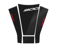 Para F900R F900 R 2020 2021 Protector De Tanque De Motocicleta De Resina Epoxi 3D Con Calcomanía De Espina De Pescado POMPOMPUR(Grey 1)