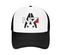 para Fans de Jugadores 2025 Mass Effect N7 Alliance Travel Mesh Gorras de béisbol Mujeres Adultos, Protector Solar Masculino de Playa Gorra Hip Hop Trucker Cap