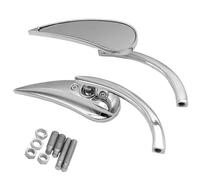 para Fatboy Dyna Electra Glide Iron Sportster Espejos retrovisores de Motocicleta con Tornillos de Montaje