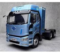 Para FAW para Jiefang para J6P para Lantu New Energy Tractor Pure Electric Sky Blue 1:24, modelo preconstruido