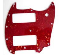 Para Fender Offset Series Mustang P90 Style Guitarra Golpeador Piezas de repuesto (3-4 capas de tortuga roja vino)