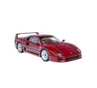 para Ferrari F40 aleación Escala 1:18 Coche Completo colección para Modelos Adornos para Regalos Decoraciones Escritorio(Rojo)