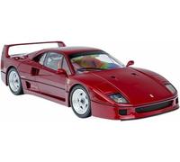 para Ferrari F40 aleación Escala 1:18 Coche Completo colección para Modelos Adornos para Regalos Decoraciones Escritorio(Rojo)