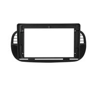 para Fiat 500 2007-2015 Kit De Marco para Panel De Instrumentos Estéreo Audio Consola Central Soporte Y Bisel Accesorios Coche(Black)