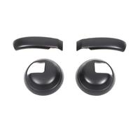 Para Fiat 500 2010-2024 ABS Fibra De Carbono Panel Interior De La Manilla Del Coche Marco Cubierta Adhesivo Decorativo(Matt black)