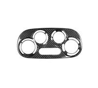 Para Fiat 500 Para Abarth Embellecedor Del Mando Del Aire Acondicionado Del Coche Embellecedor Del Mando Del Aire Acondicionado Fibra De Carbono HRQCTIM
