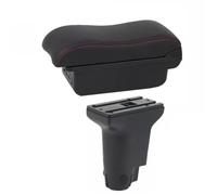 Para Fiat Para Cronos Caja De Reposabrazos, Accesorio Reacondicionamiento Específico Para Elevar La Almacenamiento Central Interior(B black line)