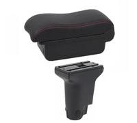 Para Fiat Para Cronos Caja De Reposabrazos, Accesorio Reacondicionamiento Específico Para Elevar La Almacenamiento Central Interior(A red line)