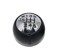 Para Fiat para Ulysse 2002-2009, pomo de palanca de cambios Manual de coche de cuero PU, bola de cabeza de palo Pomo Palanca de Cambios (Size : 6-speed)