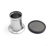 para filtro de Aire para moto 50mm Aluminio para filtro de | Medidas 55x75mm, para construcción sólida, acabado para premium, ajuste para preciso, durabilidad extrema(Silver)