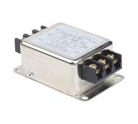 para filtro emi tipo terminal fuente de alimentación CC 2 etapas CW4L2D RFI filtro para sistemas 3A 6A 10A 20A 90x51mm plateado (CW4L2D-3A-SR)