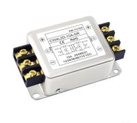 para filtro emi tipo terminal fuente de alimentación CC 2 etapas CW4L2D RFI filtro para sistemas 3A 6A 10A 20A 90x51mm plateado (CW4L2D-10A-SR)
