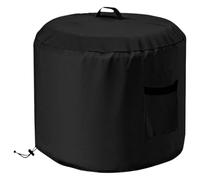 para Fire Pit - Tela Oxford 38 x 38 x 45 cm | Waterproof Round Fire Pit Dust Cover, Weatherproof Protector With Top Carry Handle | Outdoor Grill, Burning, Cooking, Snow, Dust