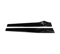 para Fit 09-2022 Faldones Laterales Parachoques Alerón Paneles Protectores Difusor Antichoque Protector De Labios Separador Faldón Lateral Automóvil(Gloss Black)