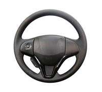 Para Fit Para City Para Jazz 2014-2019 Para Vezel 2015-2017 Para HR-V Para HRV 2016-2019 Funda Para Volante Coche Cuero Cosida A Mano Cubierta Volante Coche(Red Blue Thread)