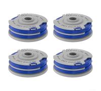 Para Flymo para Contour 500 y Multi Trim 300dx Autofeed Trimmer Bobina Set con 1.65mm Nylon Corte Línea Negro 4 Artículos (4 piezas)