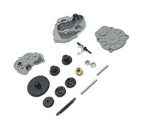 Para FMS Para FCX24 Xiaoqi Para FCX18 1/24 Crusher K5 RC Car Upgrade Parts Metal Dual Speed Box Gear Piezas Mejoras RC(Gray)