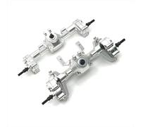 Para FMS Para FCX24 XQ Para FCX18 1/24 Conjunto De Puente De Puerta Delantera Y Trasera De Metal Piezas De Actualización De Coche De Control Remoto Componentes(Silver)