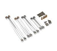 Para FMS Para Fire Para Horse Para Eazyrc Para Thunder 1/18 Storm RC Control Remoto Coche Accesorios Actualización Metal Juego Carro Piezas Reparación Piezas(Silver)