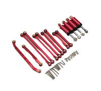 Para FMS Para Fire Para Horse Para Eazyrc Para Thunder Storm 1/18 RC Coche Control Remoto Accesorios Actualización Metal Juego Carro Amortiguador Piezas(Red)