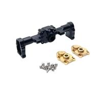 Para FMS Xiaoqi Para FCX24 1/24 Modificación De Actualización De Metal Proceso CNC Carcasa Del Eje Trasero Repuestos De Coche De Control Remoto Componentes(Black)