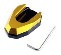 para FO&RZA 125 250 300 2017-2020 para MF08 Almohadilla Soporte Lateral Motocicleta Placa Extensión Cabra CNC Pie Ampliar Motocicleta Soporte Lateral Ampliadora(Go-LD)