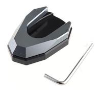 para FO&RZA 125 250 300 2017-2020 para MF08 Almohadilla Soporte Lateral Motocicleta Placa Extensión Cabra CNC Pie Ampliar Motocicleta Soporte Lateral Ampliadora(Gray)