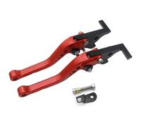 para FO&RZA 300 250 125 2010-2020 CNC Mangos Cortos En Forma De Rombo Palancas De Freno Y Embrague De Motocicleta Embrague Bloqueo De Estacionamiento Palanca De Embrague Freno(Rojo)