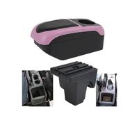 Para Focus 3 Mk3 2011-2023 Caja Reposabrazos Coche Cuero Consola Accesorios Almacenamiento Contenedor Caja Reposabrazos(S1 Black-pink 6usb)