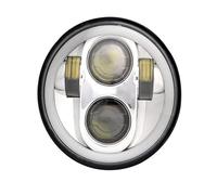Para For Dyna For Para Daytona Para FXDB Para Street Para Bob Para Glide Para Super 5 3/4 Pulgadas 5,75 "faro Delantero LED Motocicleta H4 Faro Delantero Moto Faro Delantero(1PCS headlight silver)