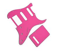 Para For ST Style HSS Guitarra Eléctrica Pickguard Scratch Plate Con Kit De Placa Trasera Reemplazo de Golpeador de Guitarra Eléctrica (Color : Pink 3 Ply)