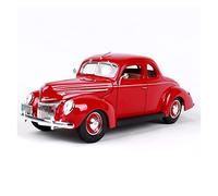para Ford 1939 1 18 Modelo De Coche De Aleación Simulación Decoración Colección Regalo Juguete Modelo Fundición Presión(Negro)