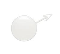 para Ford Edge 2015-2018, Parachoques Delantero, Gancho de Remolque, Tapa de Remolque (Blanco Perla)