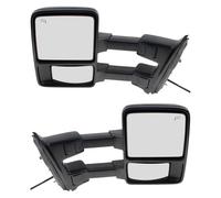 Para Ford F250 Para F350 F450 Para Super Para Duty Trucks 1 Par De Espejos Laterales Remolque Calefactados Ahumados Señal Eléctrica Espejo Retrovisor Exterior