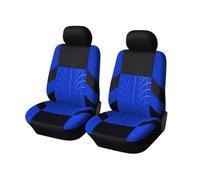 Para Ford Focus 2, Mk2, Focus 3, Mondeo, Mk4, Kuga, Fusion, Ranger, Focus, Mk3, Fiesta Mk7 Fundas Asientos Coche de Cuero Sintético Premium, Juego de Cubre Asientos Delanteros, Airbag Compatible