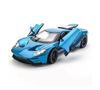 para Ford GT 1 24 Simulación Diecast Aleación Modelo De Coche Decoración Colección Regalo Niño Juguete(Azul)