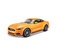 para Ford Mustang GT 1 18 Simulación Diecast Aleación Modelo De Coche Decoración Colección Niño Juguete(Naranja)