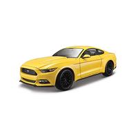 para Ford Mustang GT 1 18 Simulación Diecast Aleación Modelo De Coche Decoración Colección Niño Juguete(Yellow)