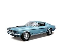 para Ford Mustang GT 1967 1968 1 18 Simulación Diecast Aleación Modelo De Coche Decoración Colección Juguete(Azul)