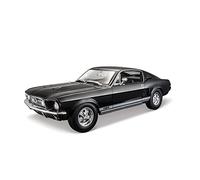 para Ford Mustang GT 1967 1968 1 18 Simulación Diecast Aleación Modelo De Coche Decoración Colección Juguete(Negro)