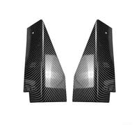 Para Ford MUSTANG MK6 2015-2023 faldón lateral Rocker Panel Splitter Winglet, faldones laterales, extensión Rocker Panel Splitter Lip, ABS patrón de fibra de carbono negro Sport Body Trim Extension