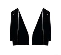 Para Ford Mustang Mk6 2015-2023 patrón de fibra de carbono falda lateral panel basculante divisor de alas más piano acabado negro deportivo exterior cuerpo moldura kit de moldura (negro)