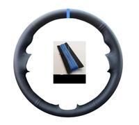 Para Ford Para Bronco Sport Para Escape Funda Para Volante Coche | Cuero, costuras de bricolaje, protege el volante del desgaste.(Light Blue Thread)